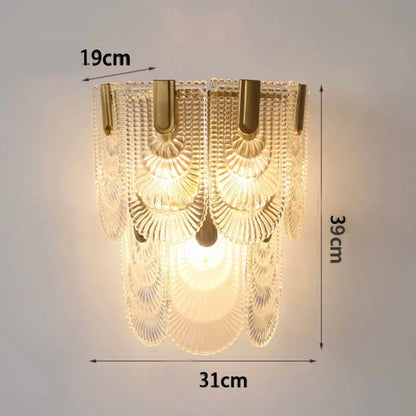 Decorbites™ Graue Glaswandlampe – Moderne Sconce-Leuchte für das Wohnzimmer-Dekor