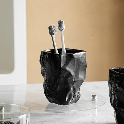DecorBites™ Irregular Shaped Mouthwash Cup & Brush Holder Silicone Mold