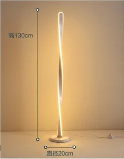 Decorbites™ Art-Deco-Spiralenschirm-Stehlampe – Moderne Minimalistische Standleuchte