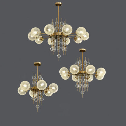 Decorbites™ Gold Chrom Blasen-Deckenleuchter: 2025-Trends Hängelampen für das Wohnzimmer