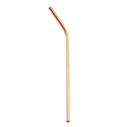 Decorbites™ 304-Edelstahl-Wiederverwendbare-Trinkhalme-Set für Getränke – Umweltfreundliche Metall Gebogene & Gerade