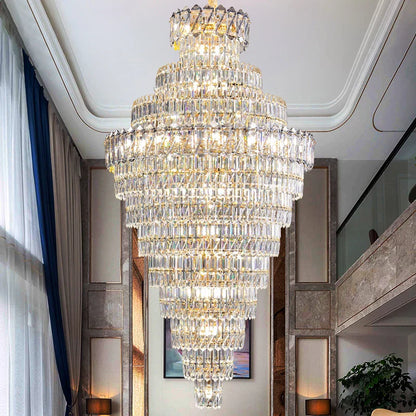 Decorbites™ Kristall-Leuchter: Penthouse-Lichtluxus für Villa-Wohnzimmer, rotierende Treppenhaus-Atmosphäre