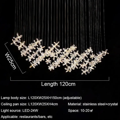 Decorbites™ Kristall-LED-Kronleuchter: Moderne Luxus-Blütenförmige Dekorationsbeleuchtung