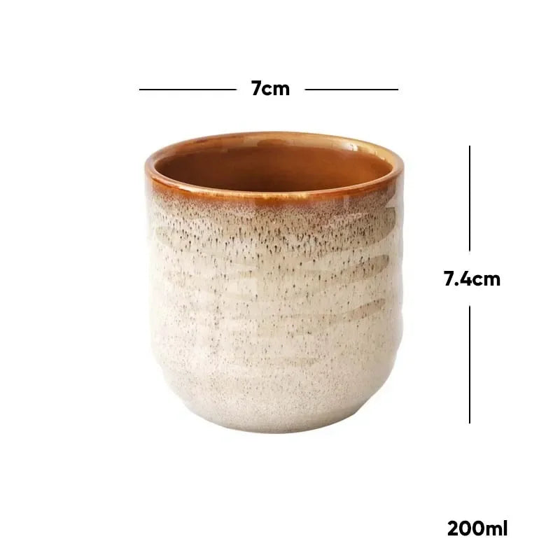 Decorbites™ Japanischer Stil Keramik Teetasse Porzellan Trinkgefäß Becher - 1 Stk.