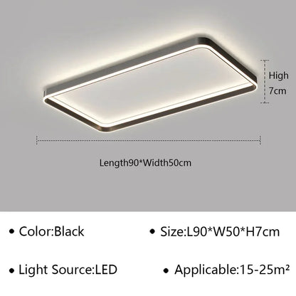 DecorBites™ Geometric LED Ceiling Lamp Chandelier for Living Dining Room Study Bedroom Aisle Balcony