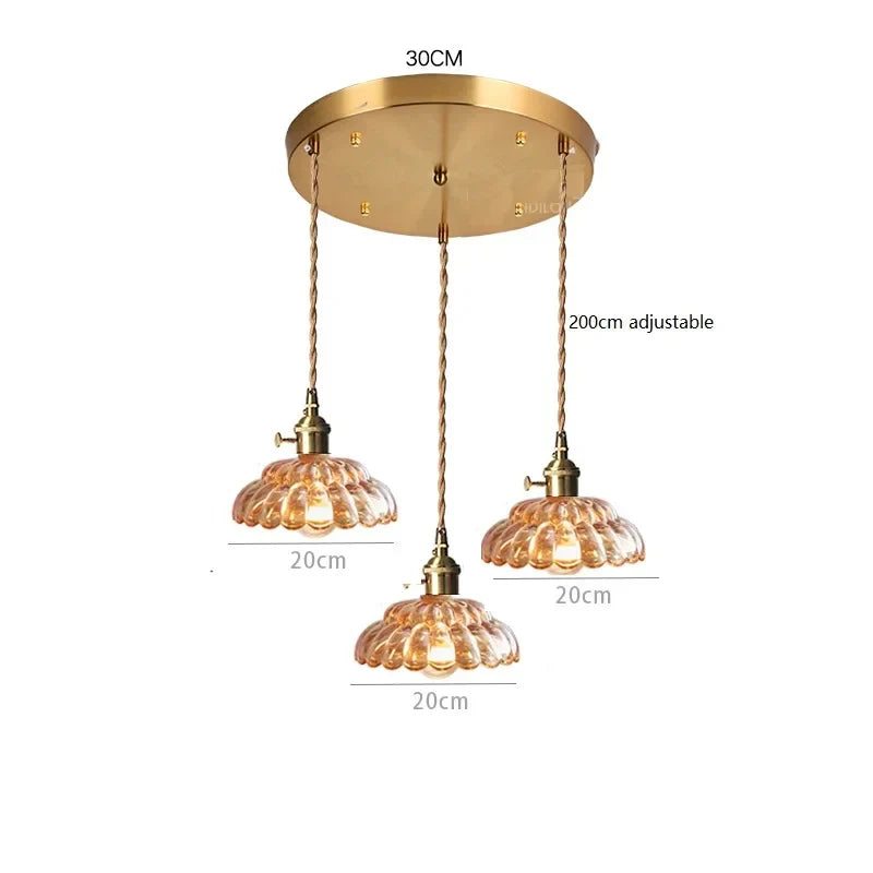 Glass Vintage Pendant Lamp