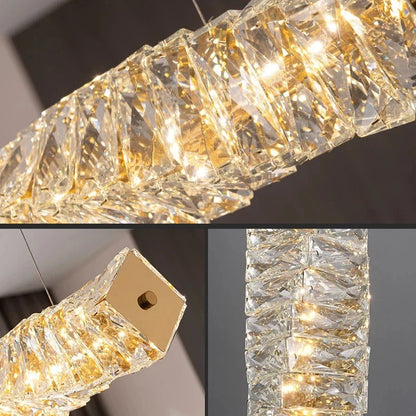 Decorbites™ Kristall-Esszimmertisch-Pendantleuchte: Elegante LED-Dekoration für Kücheninsel, Restaurant, Wohnzimmer