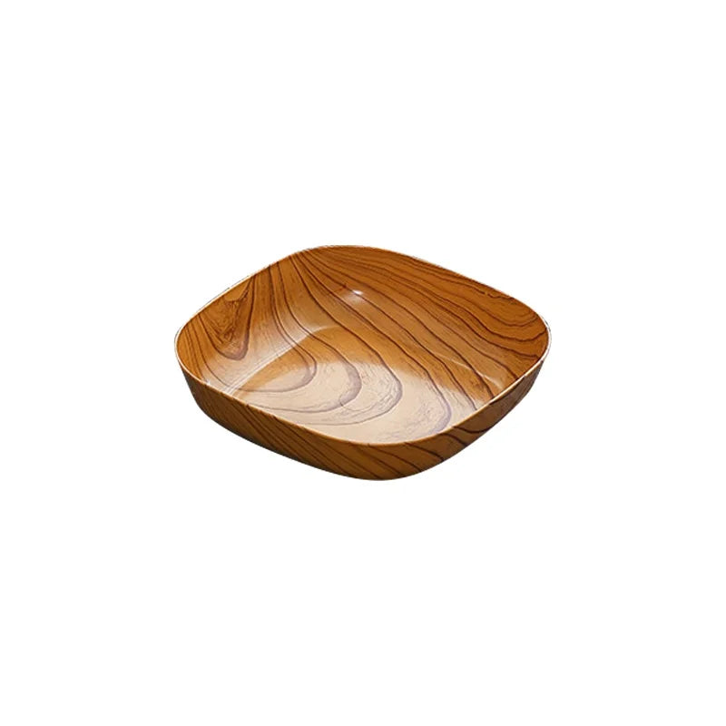 Decorbites™ Imitationsholz-Snackteller-Gerichtstablett für Sushi-Frühstück-getrocknete Früchte
