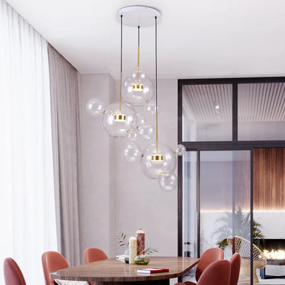 Decorbites™ Glas-Blase-Ball-LED-Kronleuchter Mickey-Licht für moderne Innenräume
