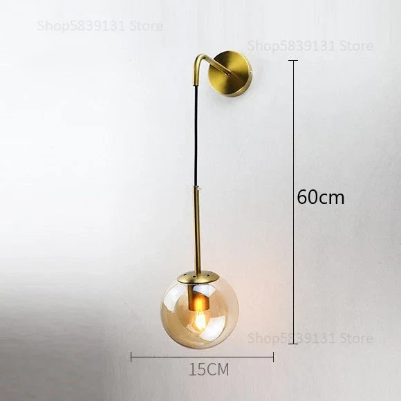 Decorbites™ Glas-Kugeln-Wandlampe – Nordisch-retro LED-Beleuchtungskörper