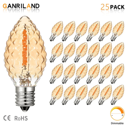 Decorbites™ Diamant-Lüster LED-Lampen 7W C7 Kerzenleuchter-Sockel Dekor-Edison-Birnen
