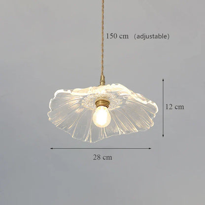 Decorbites™ Japanische Sonnenblumen-Glasanhängerleuchten Moderne Messing-Hanglampenarmatur