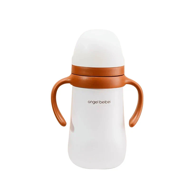 Decorbites™ Kinder Edelstahl-Thermobecher mit Trinkhalm, 320 ml süßer Wasserflasche