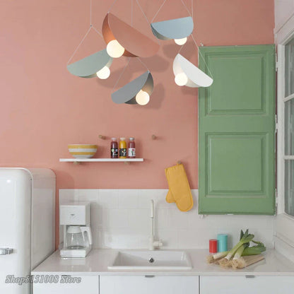 DecorBites™ Geometric Iron Pendant Light for Dining Room Bedroom Children's Room