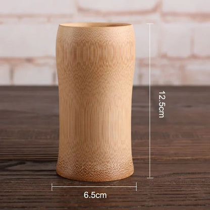 Decorbites™ Bambus-Trinkbecher-Set – Vintage-Stil Holz-Tee-Bier-Milch-Getränkeutensilien