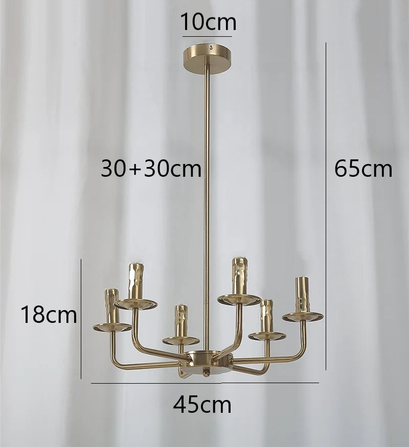 Decorbites™ Eisenkunst-Lüsterleuchten für Esszimmer, Wohnzimmer, Küche – E14 Kerzenarmaturen
