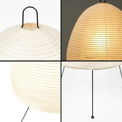 Decorbites™ Japanischer Stil Reispapier-Schreibtischlampe für Heimdekoration, E27-Beleuchtung für Schlafzimmer & Arbeitszimmer