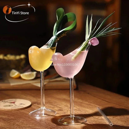 Decorbites™ Herz-Liebe-Glasbecher-Set - Paar-Becher, Vogel & Cocktail-Glas-Tee-Kaffee-Tasse