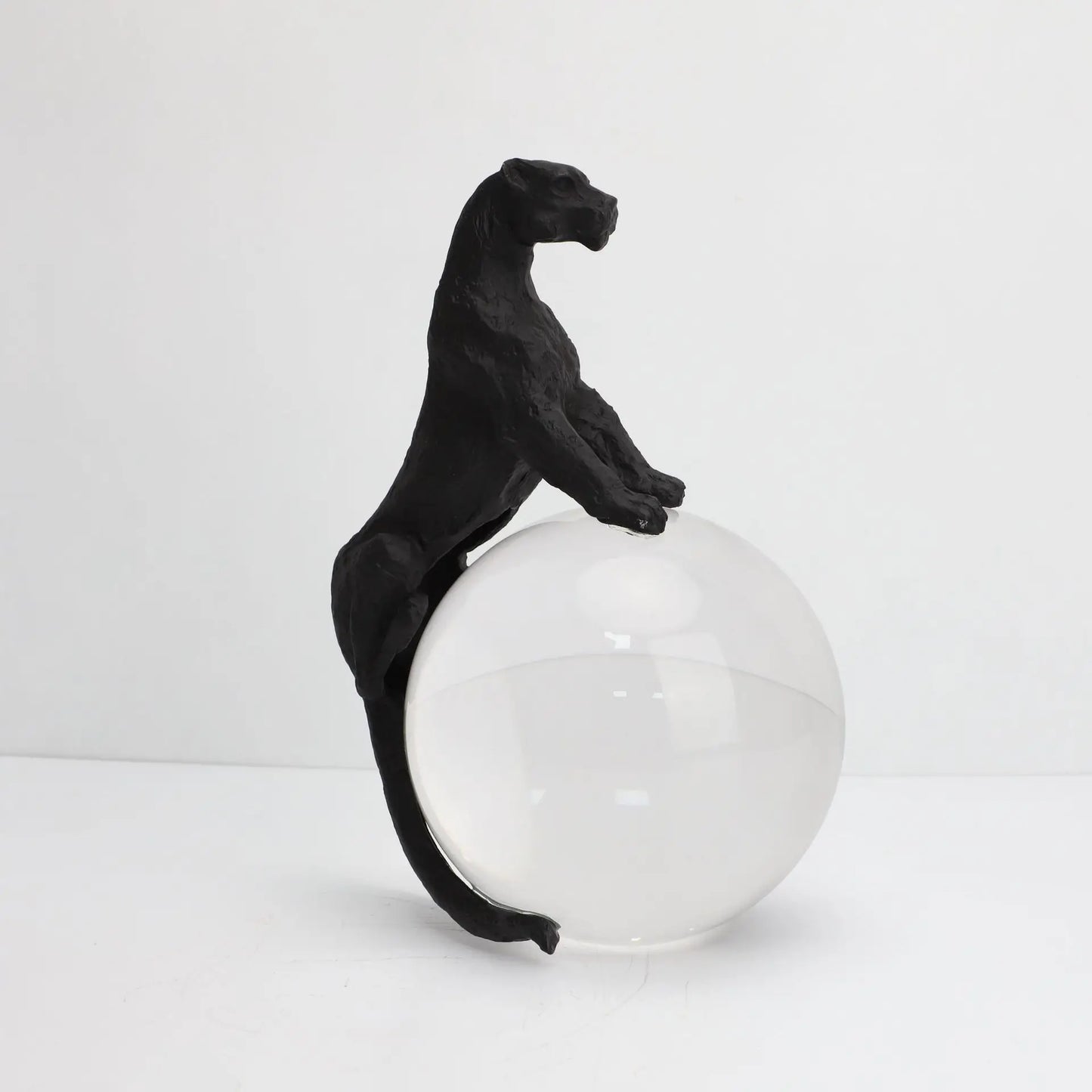 DecorBites™ Crystal Ball Metal Animal Sculptures Home Decor Figurines