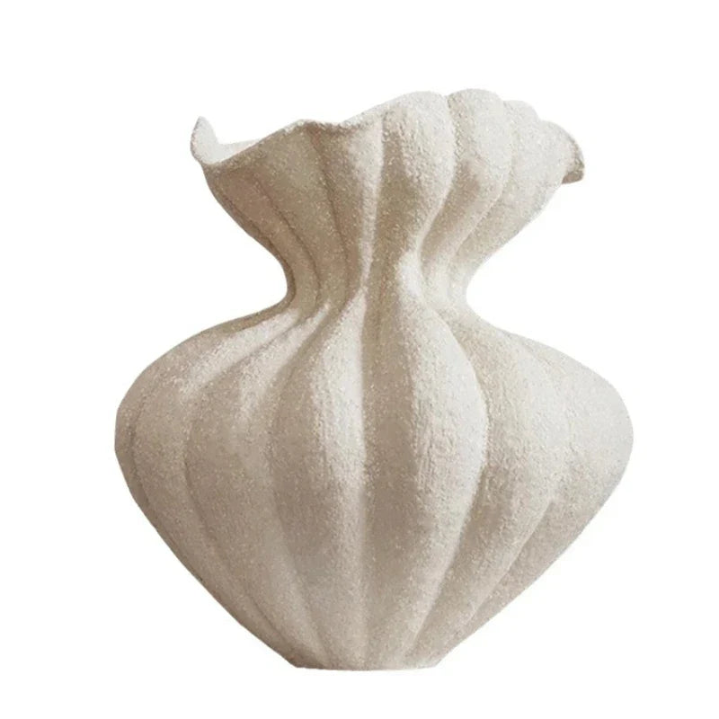 Decorbites™ Spitzen-Keramikvase für Blumensträuße und Arrangements zur Wohnraumausstattung
