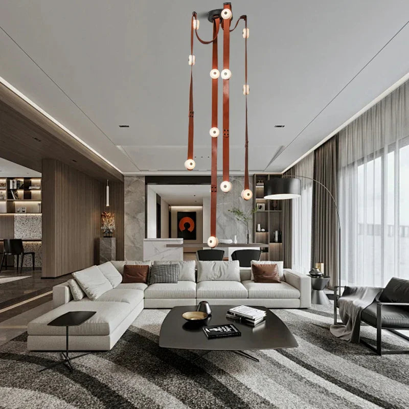 Decorbites™ Designer-Gürtel Marmoranhängerleuchten: Luxuriöse dimmbare Leuchte für Villa und Duplex