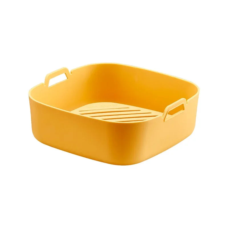 Decorbites™ Heißluftfritteuse-Ofen-Backblech-Hühnerkorb-Matte Silikon-Topf-Grillpfanne
