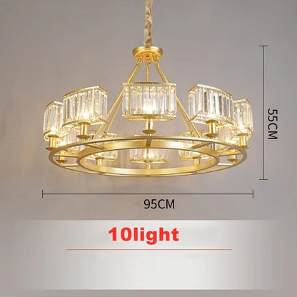Decorbites™ Kupferkristall-Lüster: Moderne LED-Deckenleuchte für Heimdekoration & Atmosphäre, Wohnzimmer, Esszimmer, Schlafzimmer