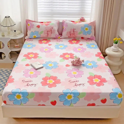 Decorbites™ Japanischer Stil Dickes Spannbettlaken für Queen-/King-Size-Bett