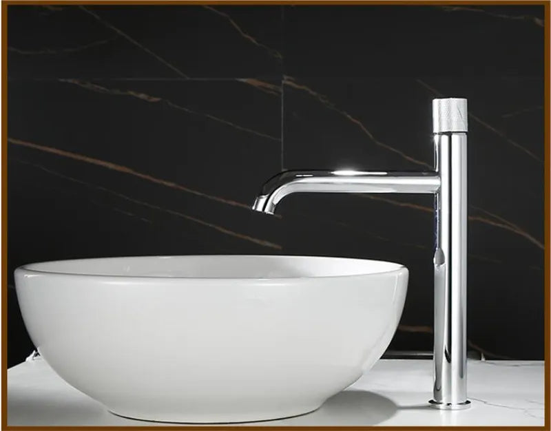 Decorbites™ Gebürsteter Gold Beckenarmatur - Einhebel, Aufsatzmontiert Kalt- und Warmwassermischer