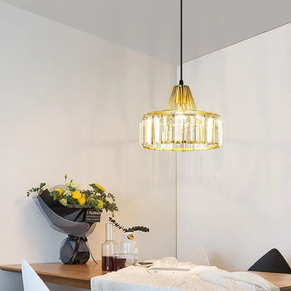 Decorbites™ Kristall-LED-Hängeleuchte: Retro-Gold-Lampenschirm für Wohnzimmer, Schlafzimmer, Esszimmer