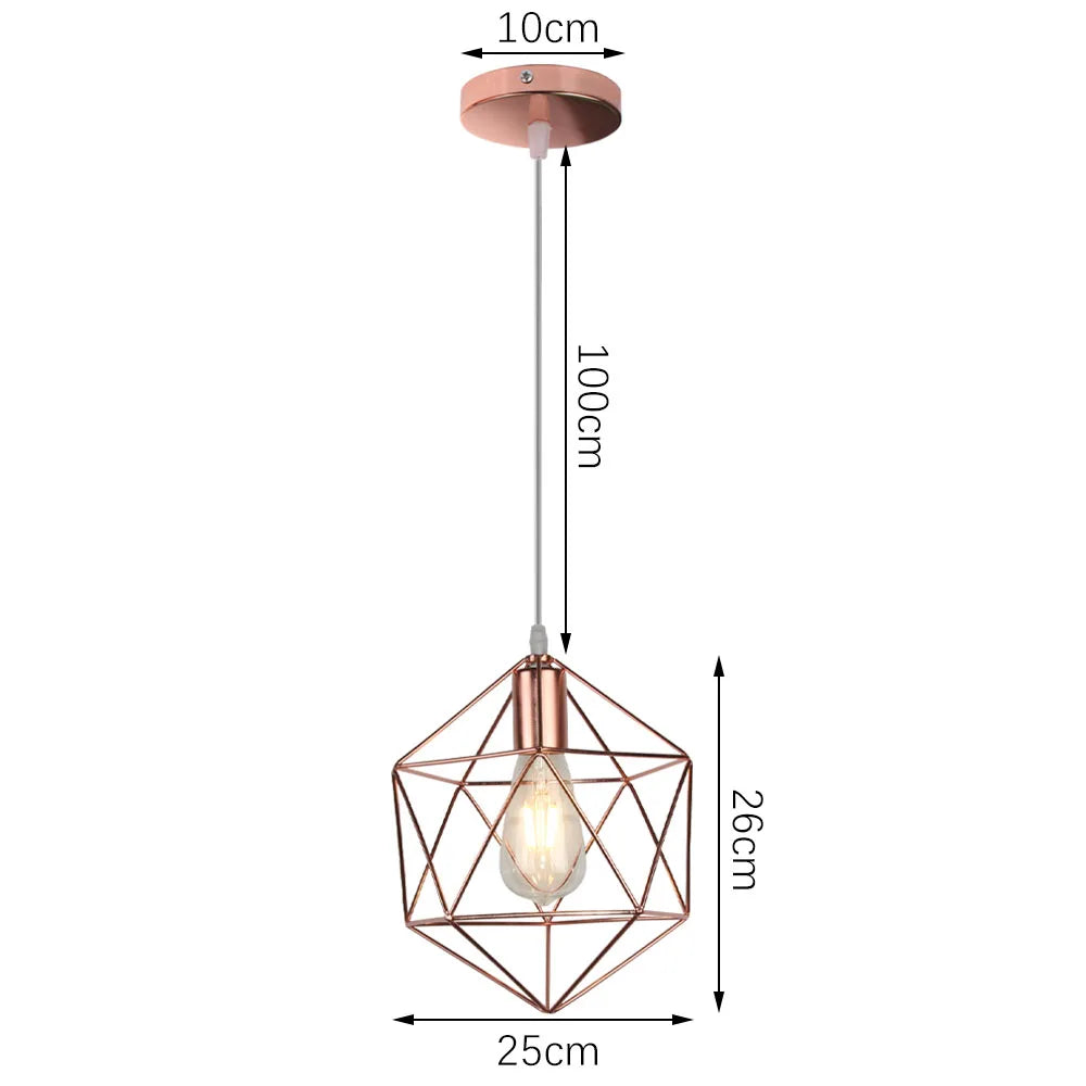 Decorbites™ Industrielles Retro-Loft-LED-Pendantleuchte für Wohnzimmer, Küche und Heim