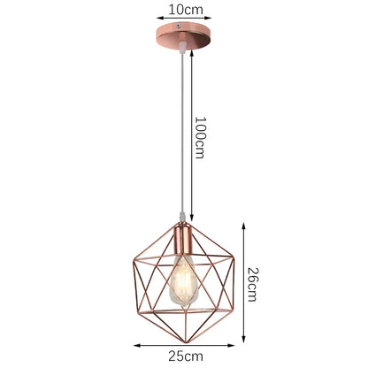 DecorBites™ Industrial Retro Loft LED Pendant Light for Home Living Room Kitchen
