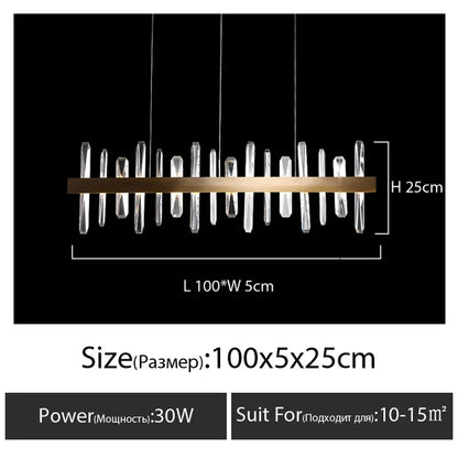 Decorbites™ K9-Luxus-Hängeleuchter, LED-Innenbeleuchtung für Küche, Wohnzimmer, Schlafzimmer