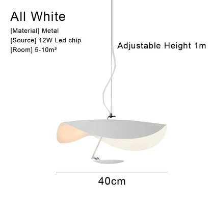 Decorbites™ Lederarm Manta Hängeleuchte – Industrieller Retro-Stil Weiß/Schwarz Deckenlampe