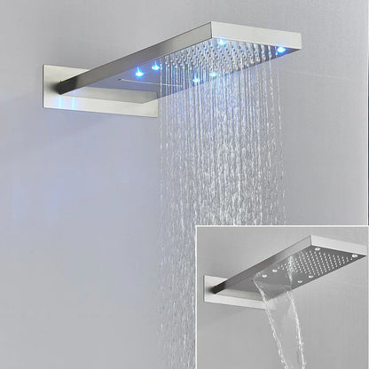 Decorbites™ LED-Wasserfall-Duschkopf 54*22 cm quadratisch Wandmontage Badezimmerarmatur
