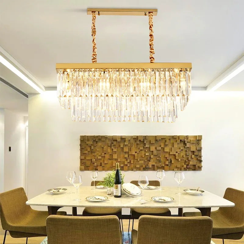 Retro Gold Black Chandelier