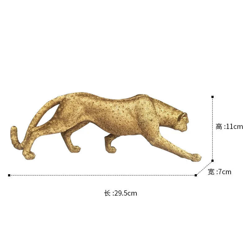 Decorbites™ Leopardmuster Gepard Harzhandwerk: Realistische Dekoration für Zuhause und Büro