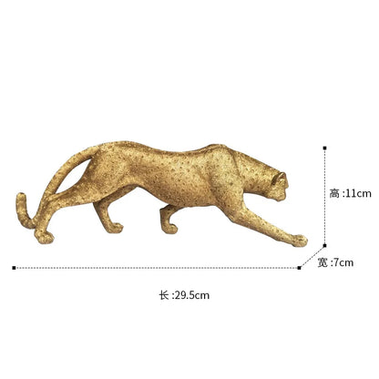 Decorbites™ Leopardmuster Gepard Harzhandwerk: Realistische Dekoration für Zuhause und Büro