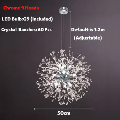 Decorbites™ Dandelion Spark LED-Kronleuchter – Moderne Kunst-Kristalllampen für die Hausdekoration