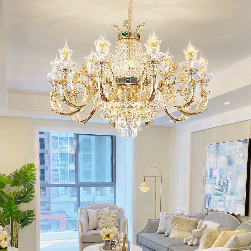 Decorbites™ Kristall-Esszimmer-Lüster – Elegante Zinklegierung Kerzenlampe
