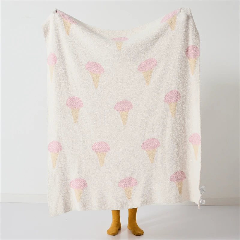 Microfiber Ice Cream Blanket