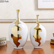 Gold Modern Ceramic Vase