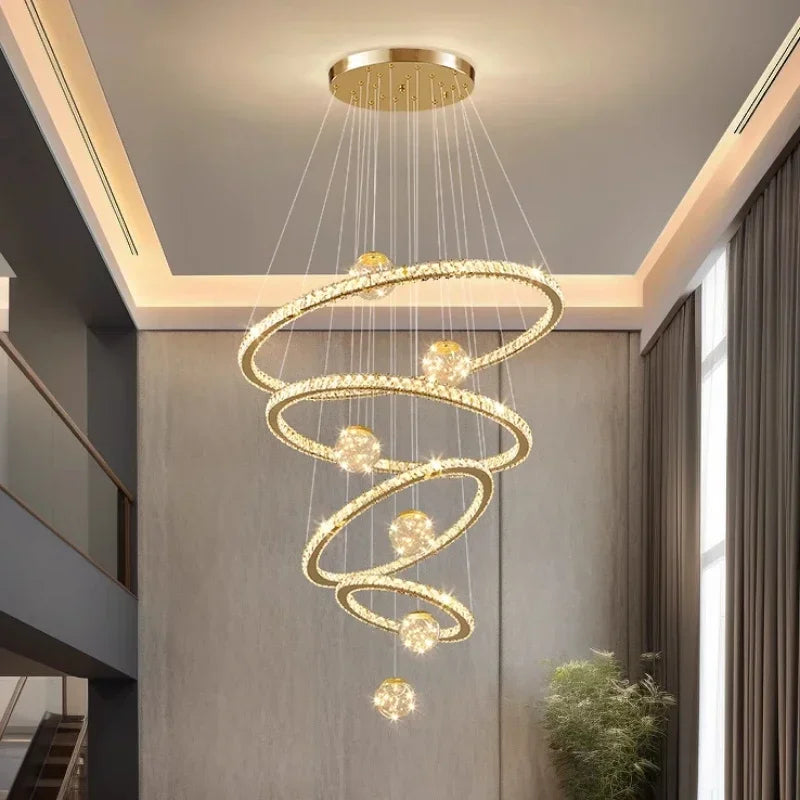 Decorbites™ Kristall-LED-Kronleuchter: Moderne Pendelleuchten für das Wohnzimmer, Glasglobus-Hängeleuchte