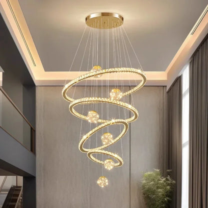 Decorbites™ Kristall-LED-Kronleuchter: Moderne Pendelleuchten für das Wohnzimmer, Glasglobus-Hängeleuchte