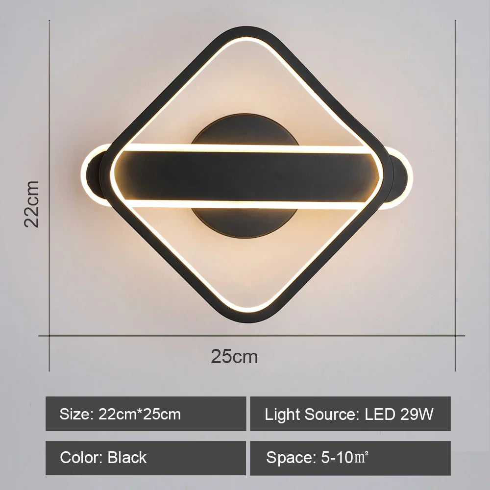 Decorbites™ LED-Acrylic-Wandlampenschirm für Schlafzimmer Wohnzimmer Heimdekoration