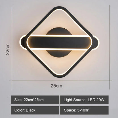 Decorbites™ LED-Acrylic-Wandlampenschirm für Schlafzimmer Wohnzimmer Heimdekoration