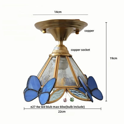DecorBites™ Glass LED Ceiling Lamp Modern Copper Socket Ceiling Lights
