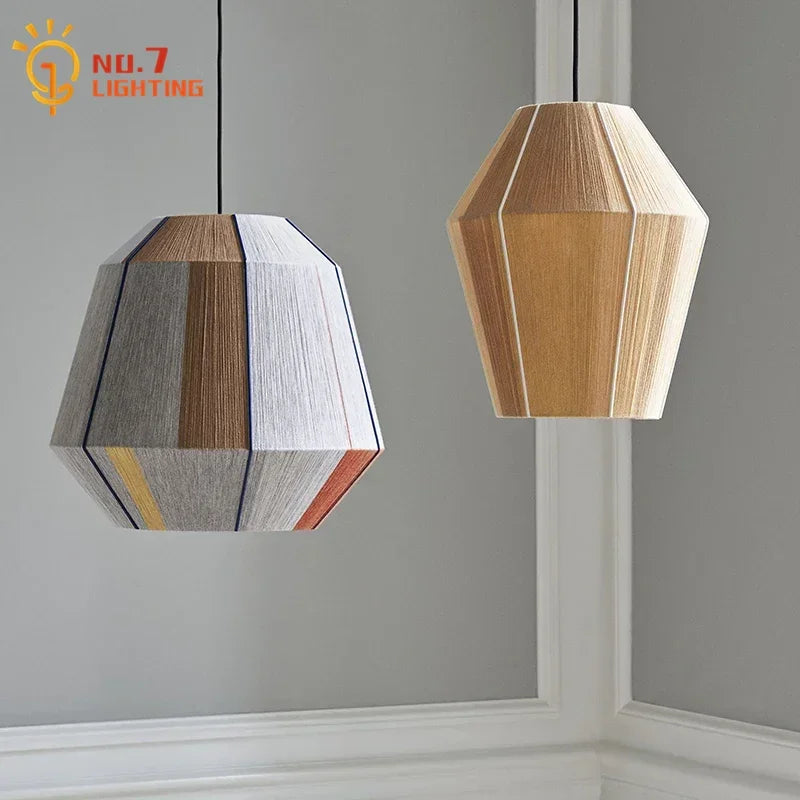 Decorbites™ Japanische Hanfseil-Hängeleuchten für Zen-Kunst-Wohnzimmer-Dekoration