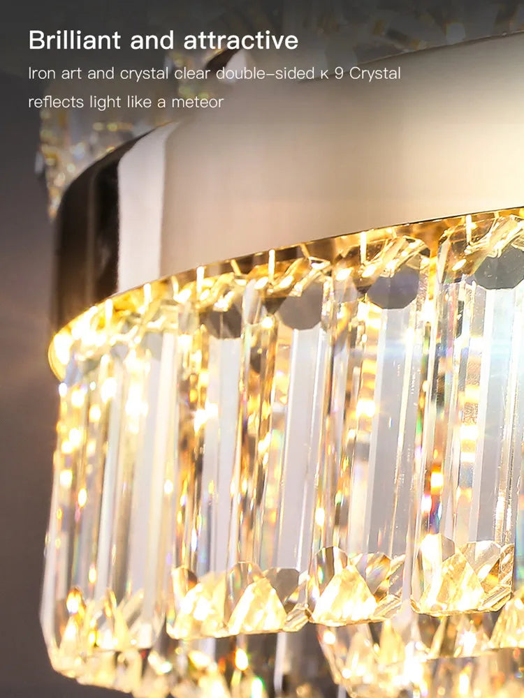 Crystal Ceiling Chandelier D100cm Master Suite