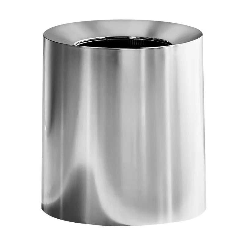 Matte Black Metal Waste Bin